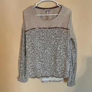 Leaped print sweater